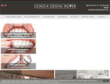 Tablet Screenshot of clinicadentalrover.com